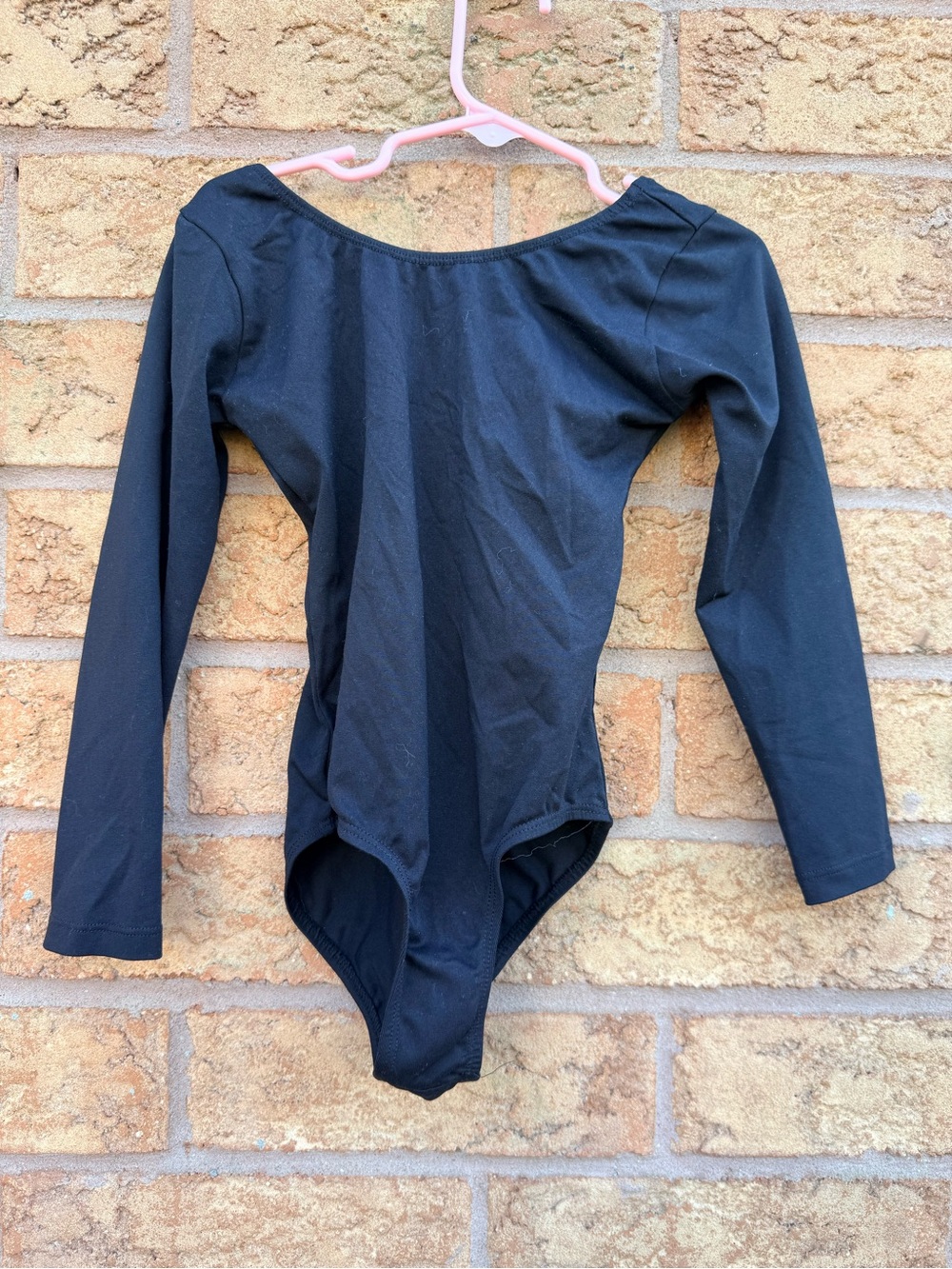 🌿4/$25 • Girls Black Long-Sleeve One-Piece Leotard
